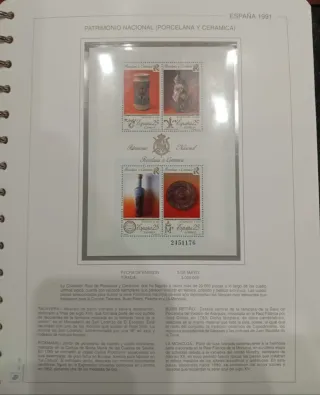 Colección y Álbum de Sellos España 91-94