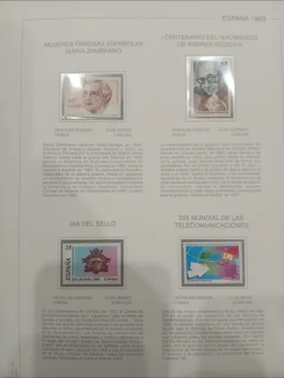 Colección y Álbum de Sellos España 91-94