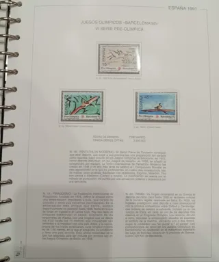 Colección y Álbum de Sellos España 91-94