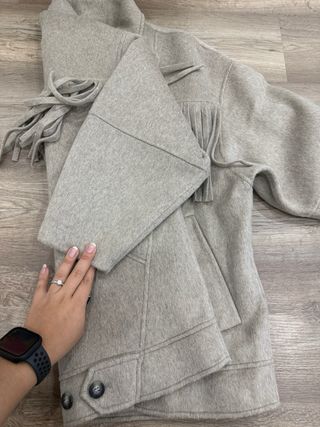 Chaqueta Bimba y Lola Beige Flecos