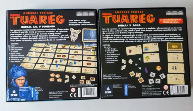 Juego de mesa Tuareg + Expansión Dunas y Agua