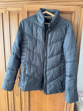 Chaqueta Plumas Gris