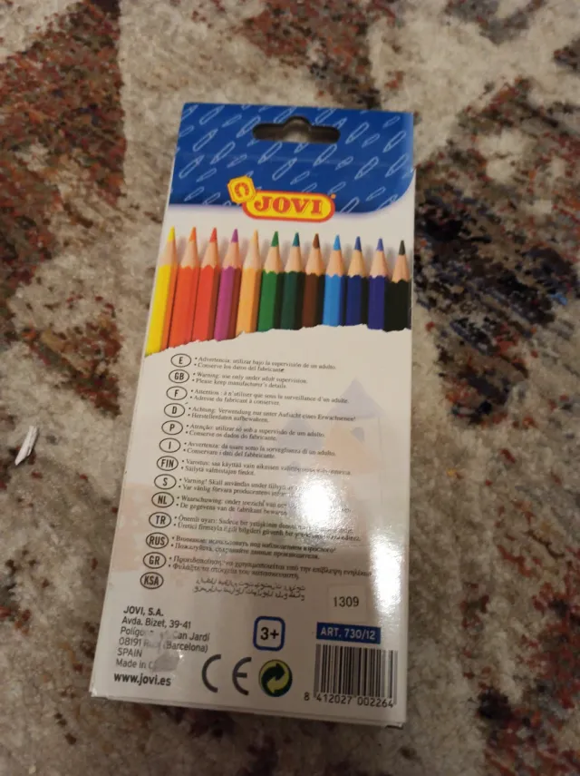Caja 12 lápices de colores Jovi