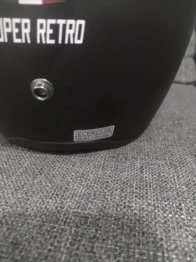 Casco Moto Astone Vintage Negro