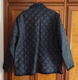 Chaqueta acolchada azul marino 