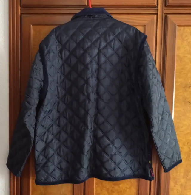 Chaqueta acolchada azul marino