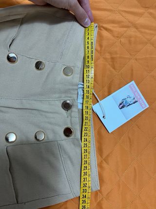 Pantaloni beige vita alta taglia S
