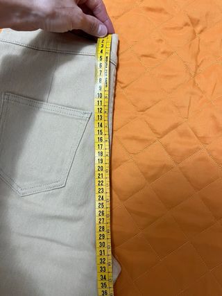 Pantaloni beige vita alta taglia S