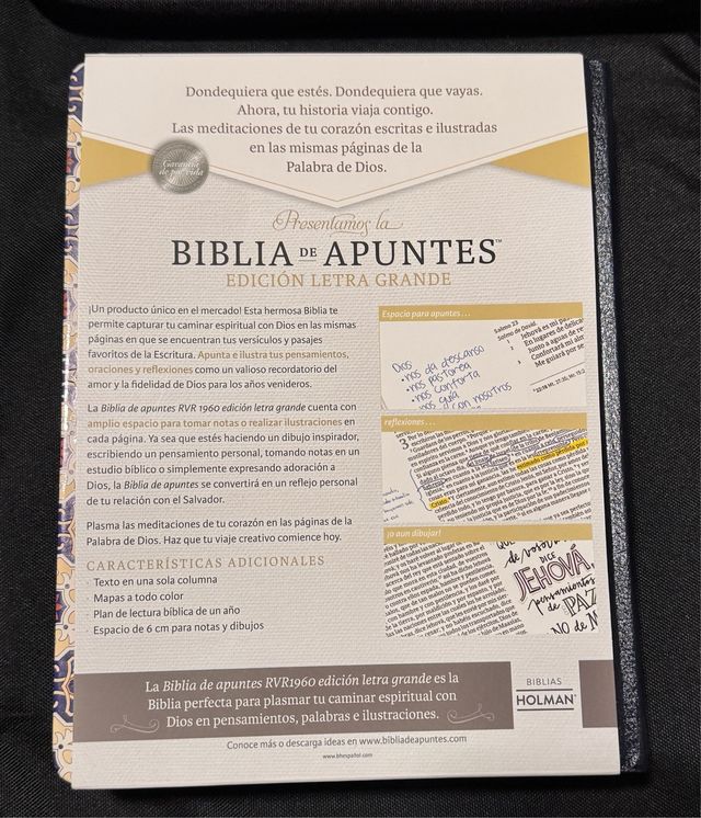 Biblia de Apuntes RVR 1960 Letra Grande