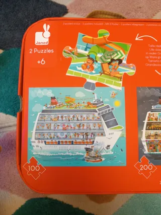 Puzzles Janod 100 y 200 piezas