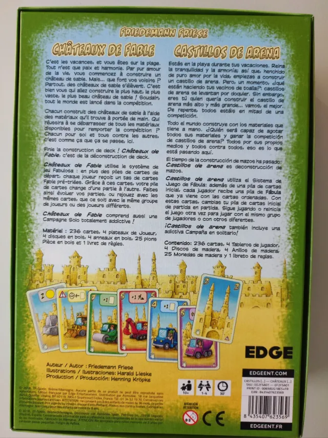 Juego de mesa Castillos de Arena