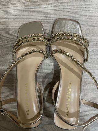 Sandalias Alma en Pena mujer plateadas