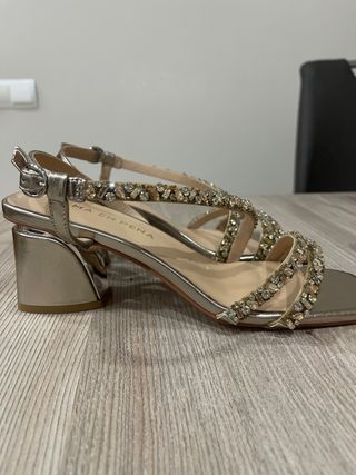 Sandalias Alma en Pena mujer plateadas