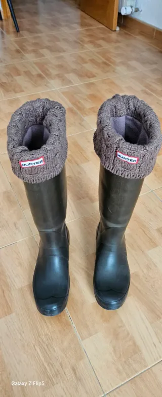 Botas Hunter Marrón Chocolate con Calcetín