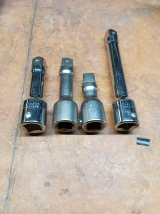 Extensiones rabos autocle para llave vaso 19 nueva