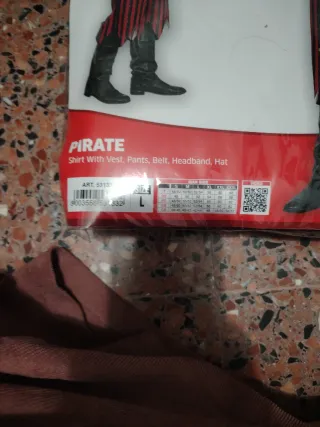 Disfraz Pirata Talla L