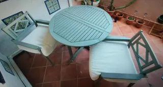 Mesa y 2 Sillas Jardín