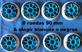 8 Ruedas Patines 90 mm 85A