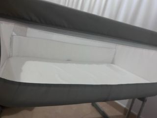 Cuna colecho Safety gris y blanco