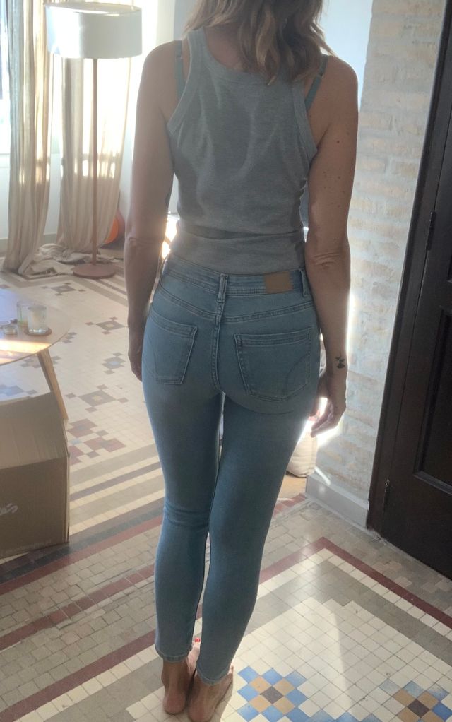 Jeans skinny azul pálido Talle 34