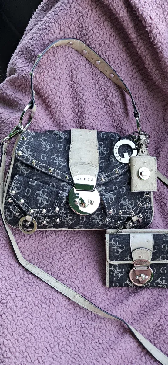 Borsa Guess vintage denim con portamonete