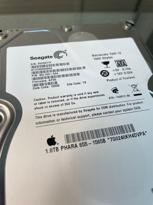 Disco Duro Seagate Barracuda 1TB 3.5