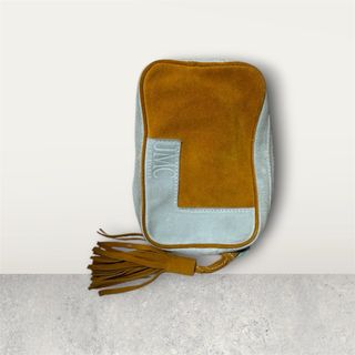 Bolso JMC Cuero Marrón y Gris