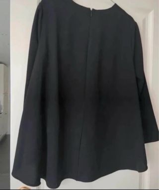 Blusón con vuelo negro talla única