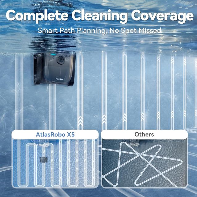 Pondee X5 Robot Piscina Limpiafondos y Paredes