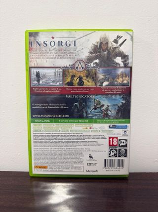 Assassin's Creed 3 Gioco Xbox 360 Completo