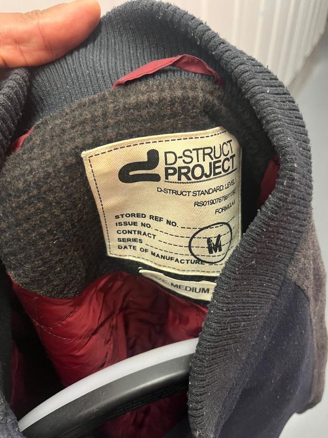 Chaqueta Varsity D-STRUCT PROJECT Azul/Gris