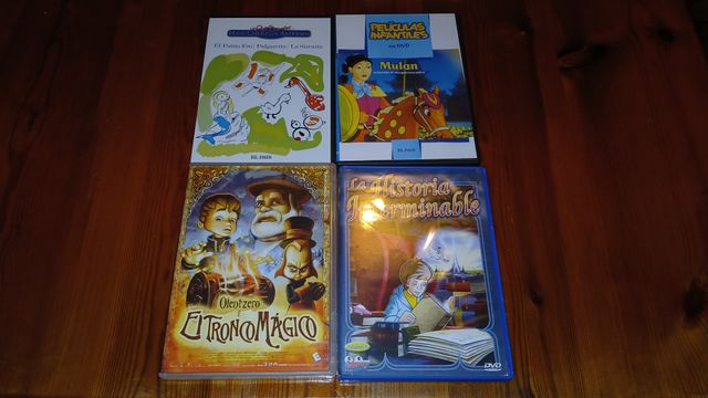 Pack 4 DVDs Infantiles