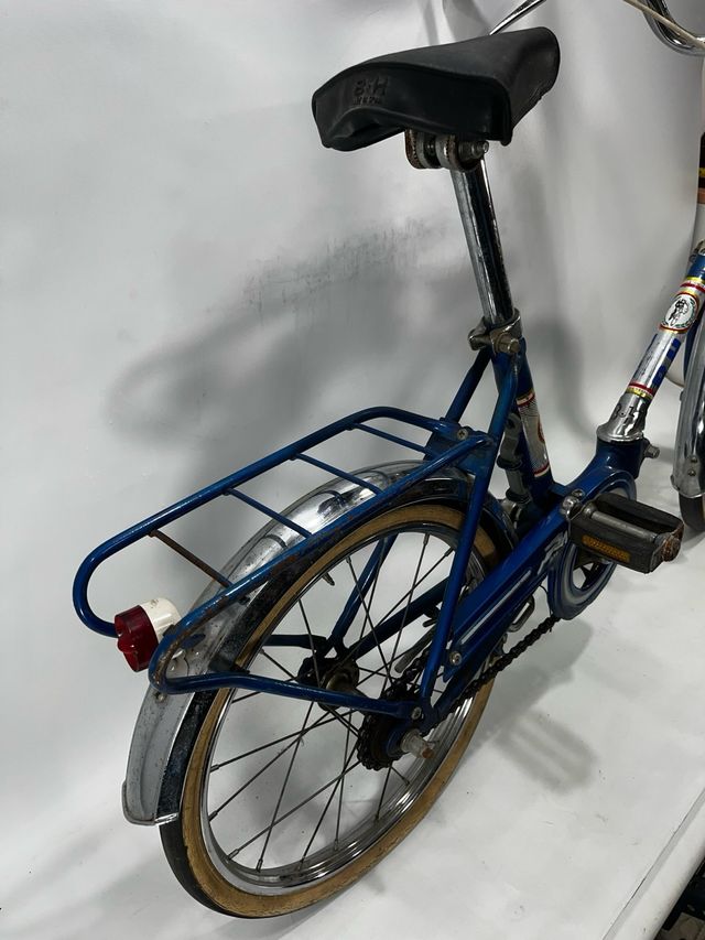 Vecchia Bicicletta Pieghevole BH Blu per Bambini
