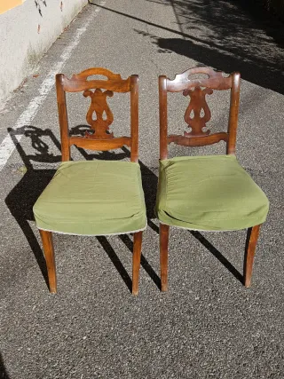 Coppia Sedie Luigi Filippo Antiche