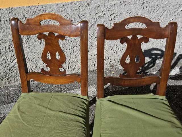 Coppia Sedie Luigi Filippo Antiche