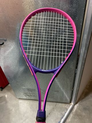 Raqueta de tenis infantil rosa y azul