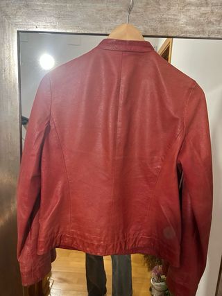 Chaqueta Piel Roja Massimo Dutti