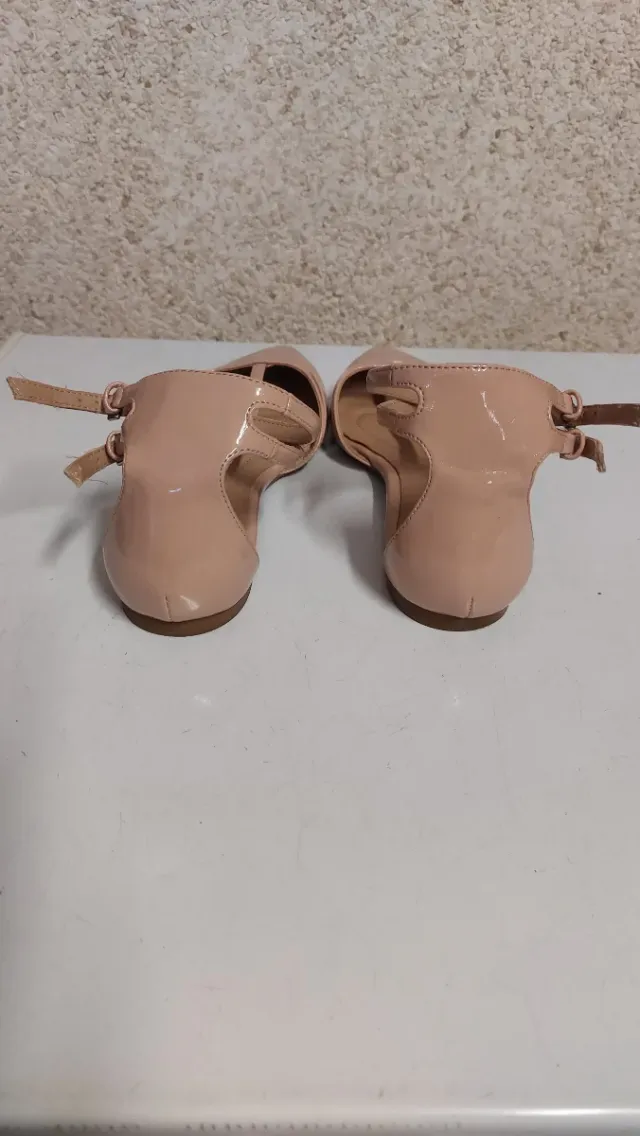 Zapatos planos mujer rosa nude talla 39