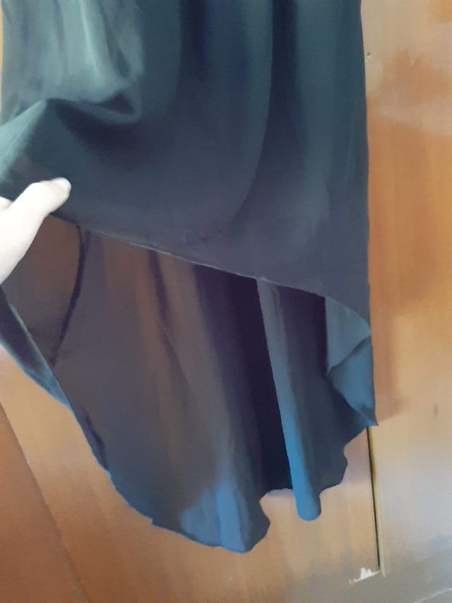 Vestido negro tela fina