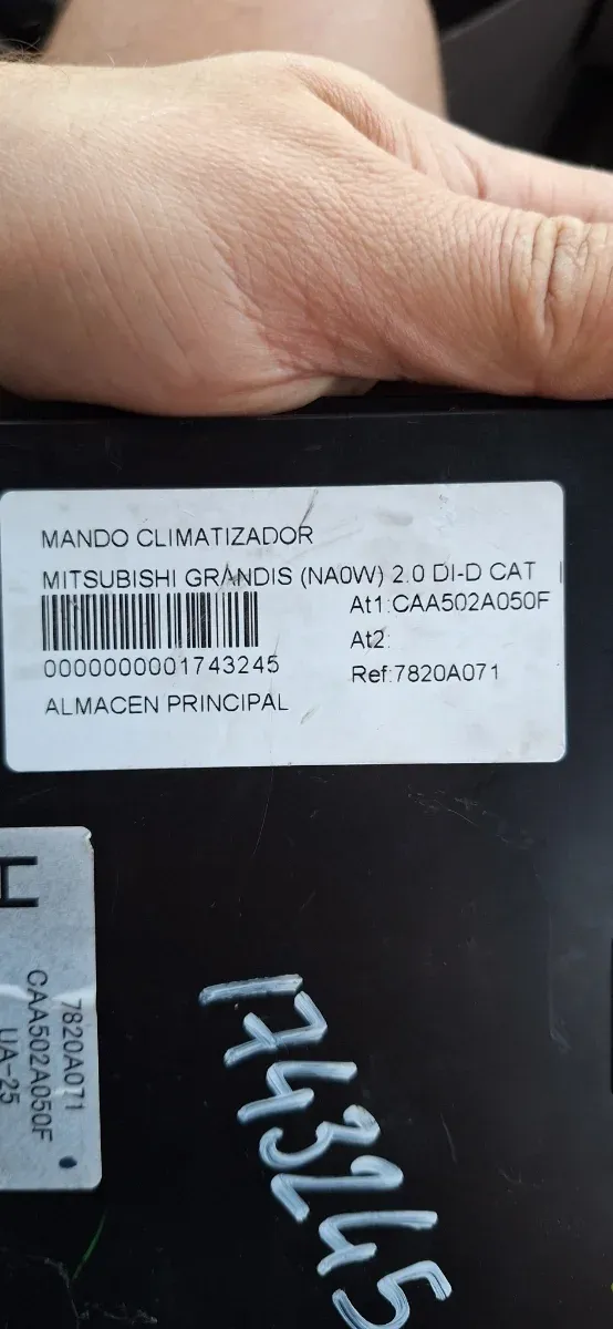 Módulo Control A/C Grandis 16316
Mitsubishi Grandi