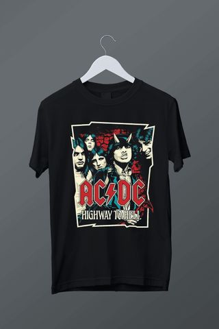 Camiseta AC/DC Back in Black Tour 1980