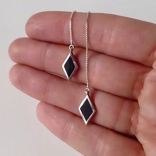 Pendientes Plata 925 Ébano Piezas Únicas