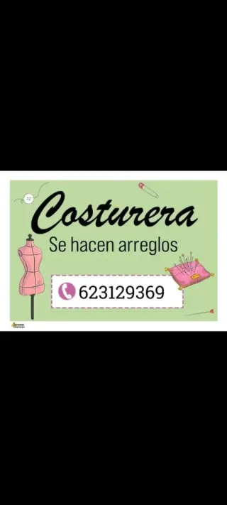 Costurera: Se hacen arreglos de ropa