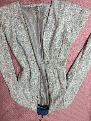 Zara Giubbotto Donna Grigio