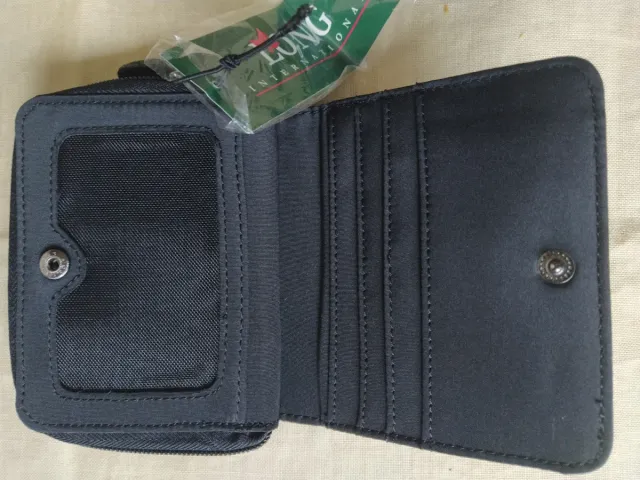 Cartera Negra Long Fashion