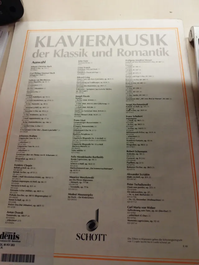 Partitura Mozart - Sonata KV 283