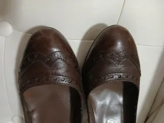 Zapatos de tacón de piel