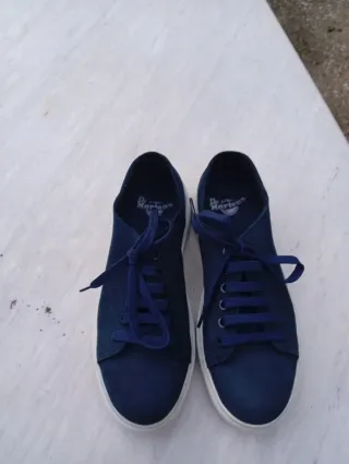 Sneakers Dr. Martens blu pelle