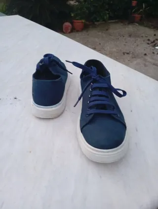 Sneakers Dr. Martens blu pelle