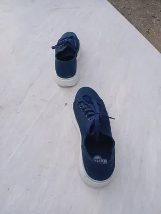 Sneakers Dr. Martens blu pelle